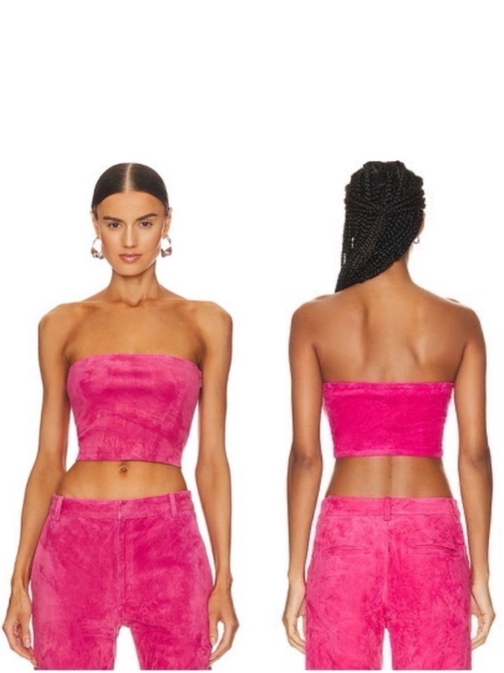 SPRWMN SUEDED TUBE TOP SIZE L NWT - Picture 4 of 7